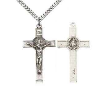 St. Benedict Crucifix - Sterling Silver