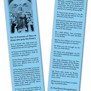 15 Promises of Mary Bookmark (100 Pack)
