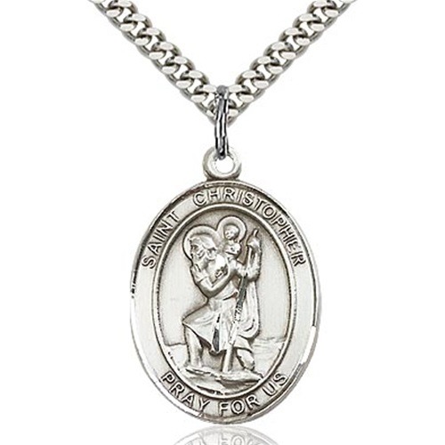 St. Christopher Medal - Sterling Silver