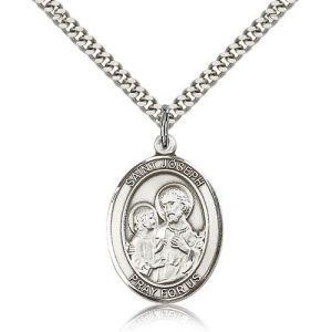 St. Joseph Medal - Sterling Silver