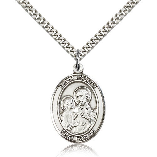 St. Joseph Medal - Sterling Silver