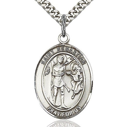St. Sebastian Medal - Sterling Silver