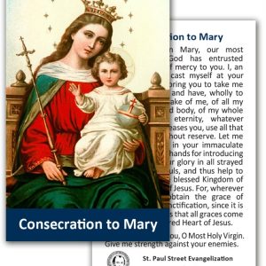 Holy Cards - Consecration to Mary (50 Pack)