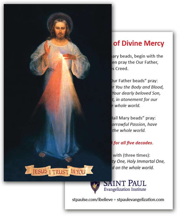 Holy Cards - Divine Mercy (100 Pack)