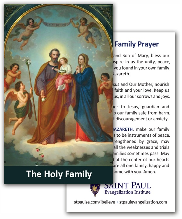 Holy Cards - Holy Family (100 Pack)
