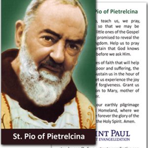 Holy Cards - St. Padre Pio (100 Pack)