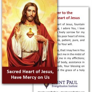 Holy Cards - Sacred Heart of Jesus (100 Pack)