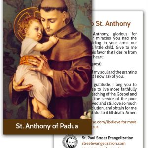 Holy Cards - St. Anthony (100 Pack)