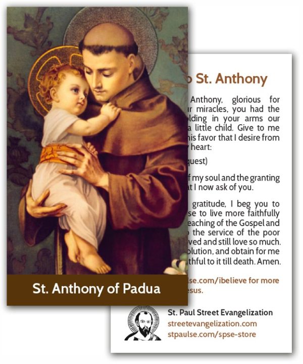 Holy Cards - St. Anthony (100 Pack)