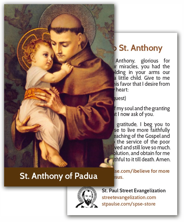 Holy Cards - St. Anthony (100 Pack)