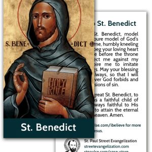 Holy Cards - St. Benedict (100 Pack)