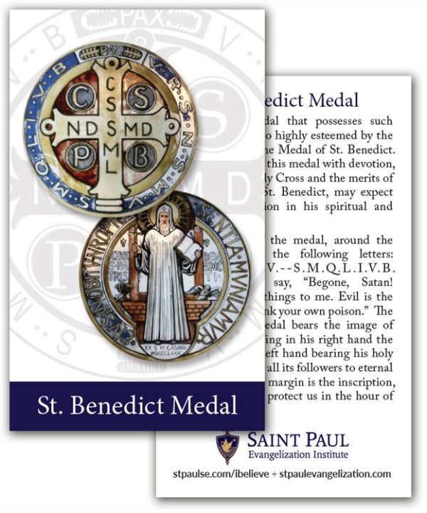 Holy Cards - St. Benedict Medal (100 Pack)