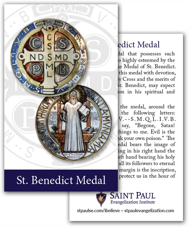 Holy Cards - St. Benedict Medal (100 Pack)