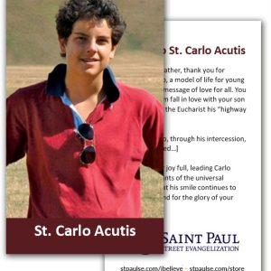 Holy Cards - St. Carlo Acutis (100 Pack)