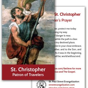 Holy Cards - St. Christopher (100 Pack)