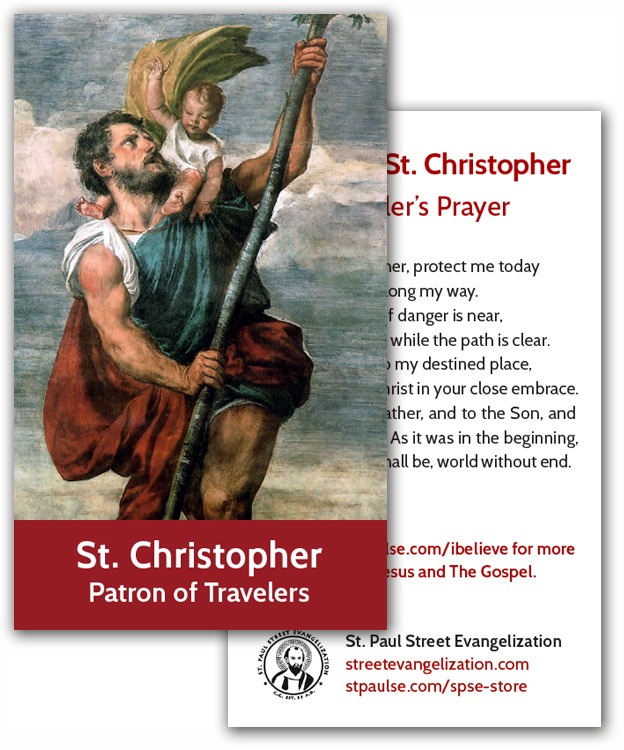 Holy Cards - St. Christopher (100 Pack)