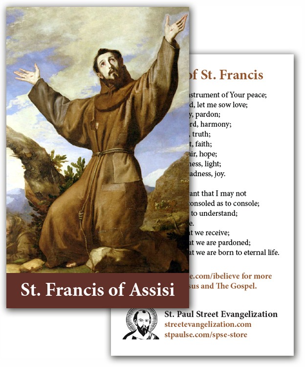Holy Cards - St. Francis (100 Pack)