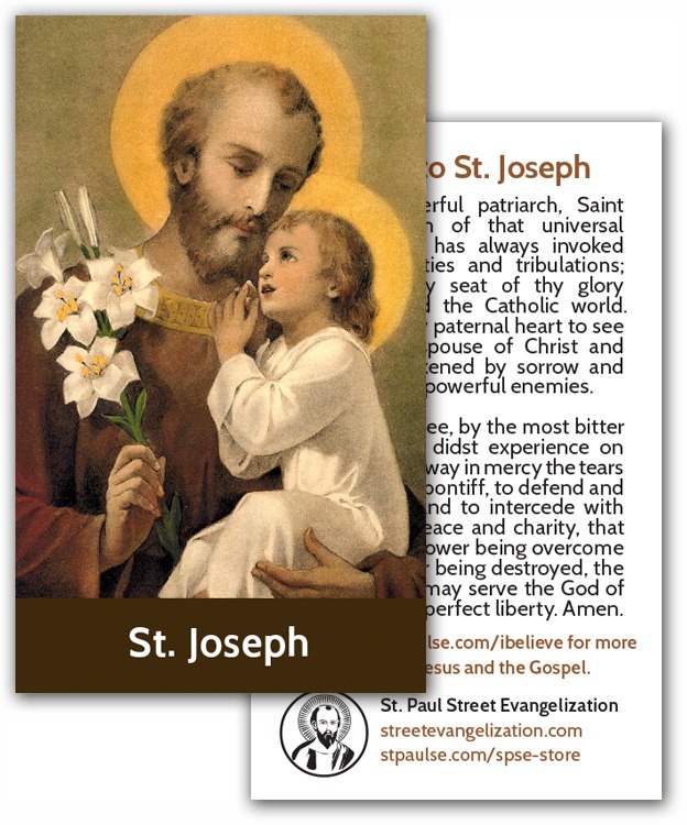 Holy Cards - St. Joseph (100 Pack)