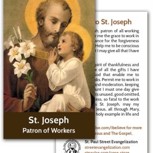 Holy Cards - Joseph the Worker (100 Pack)