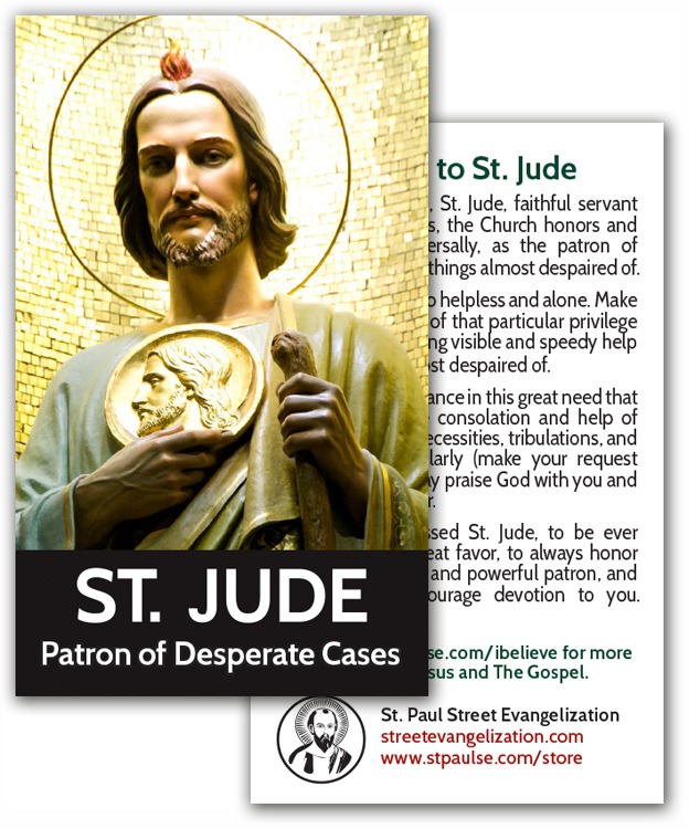 Holy Cards - St. Jude (100 Pack)