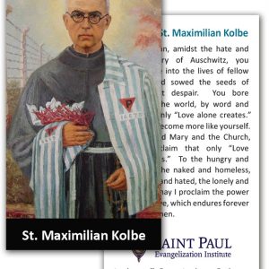 Holy Cards - St. Maximilian Kolbe (100 Pack)