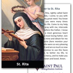 Holy Cards - St. Rita (100 Pack)