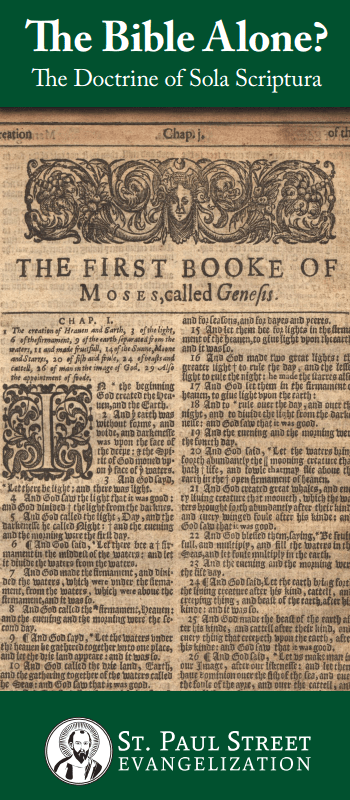 Bible Alone Pamphlet