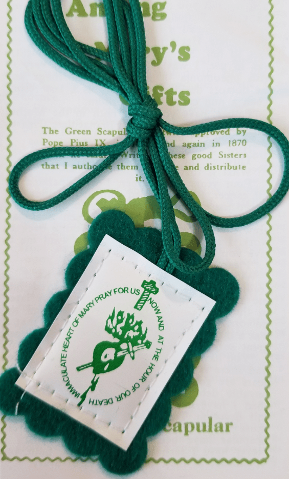 Green Scapular - 24 Pack