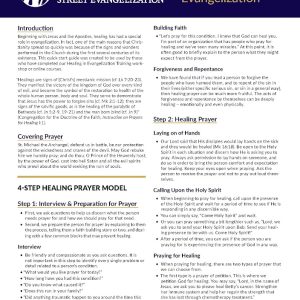 Healing in Evangelization Quick Start Guide