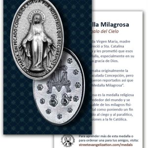 Holy Cards - Spanish Miraculous Medal (100 Pack)