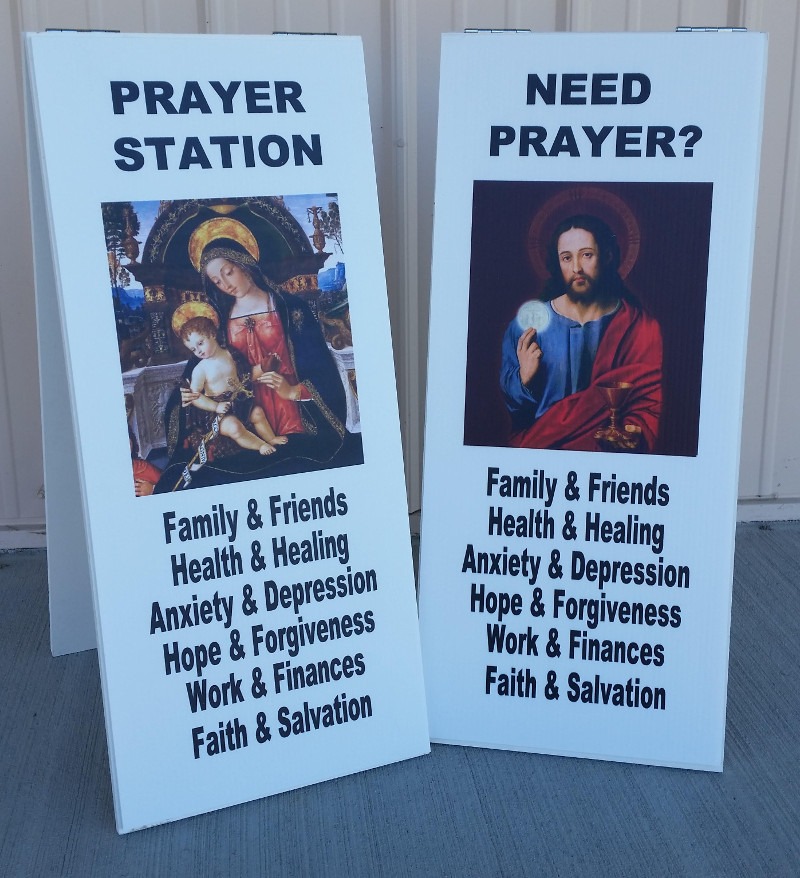 Prayer Station Sign